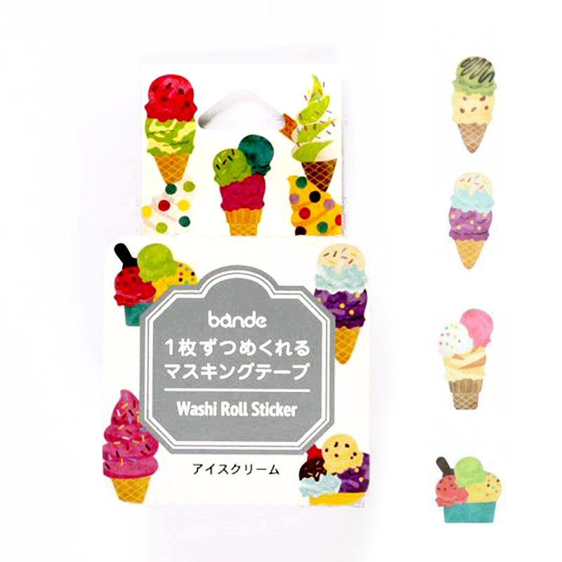 반데 마스킹테이프 롤 스티커 : 아이스크림샐러드마켓