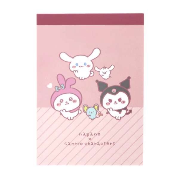 [산리오 × 나가노 콜라보] 캐릭터즈 미니 떡메모지 : 핑크샐러드마켓