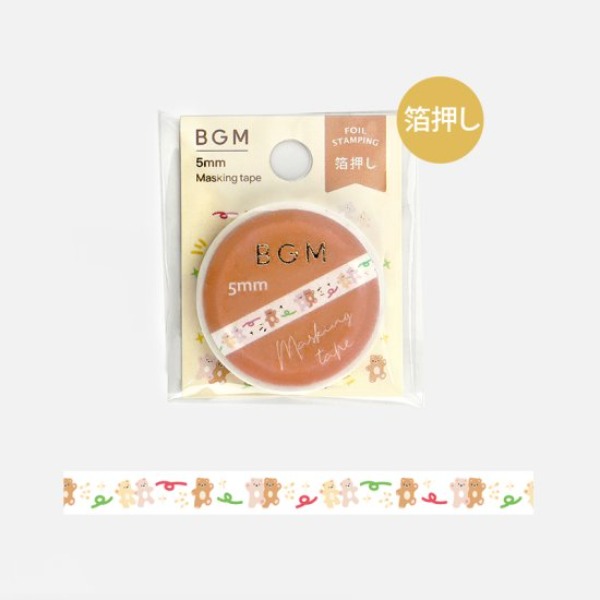 [곰 댄스] BGM 슬림 마스킹테이프 5mm 12탄샐러드마켓